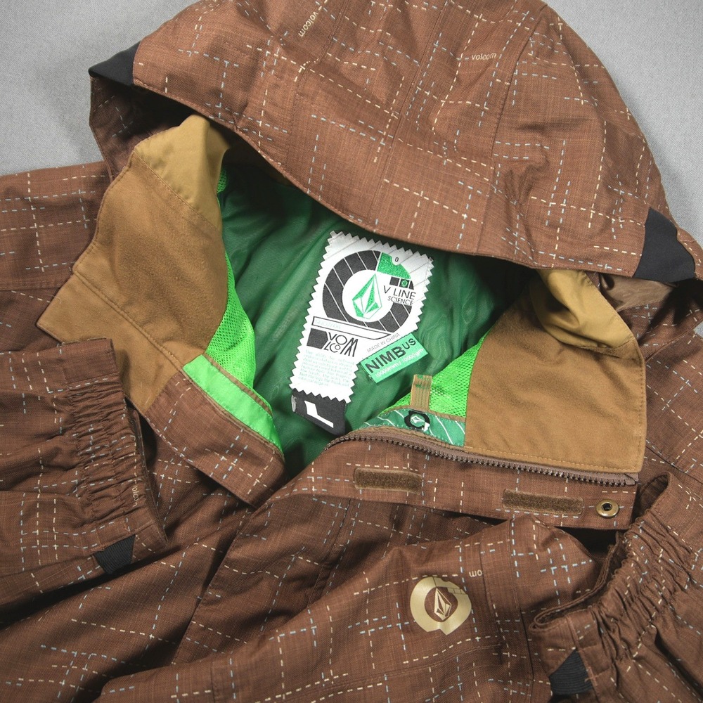 VTG Y2K Volcom Accolades Nimbus V Line Science Men Jacket L Snowboard Skate